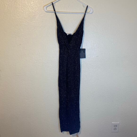 Reformation Hari Sparkly Party Midi Dress Size XS NWT - Picture 7 of 13